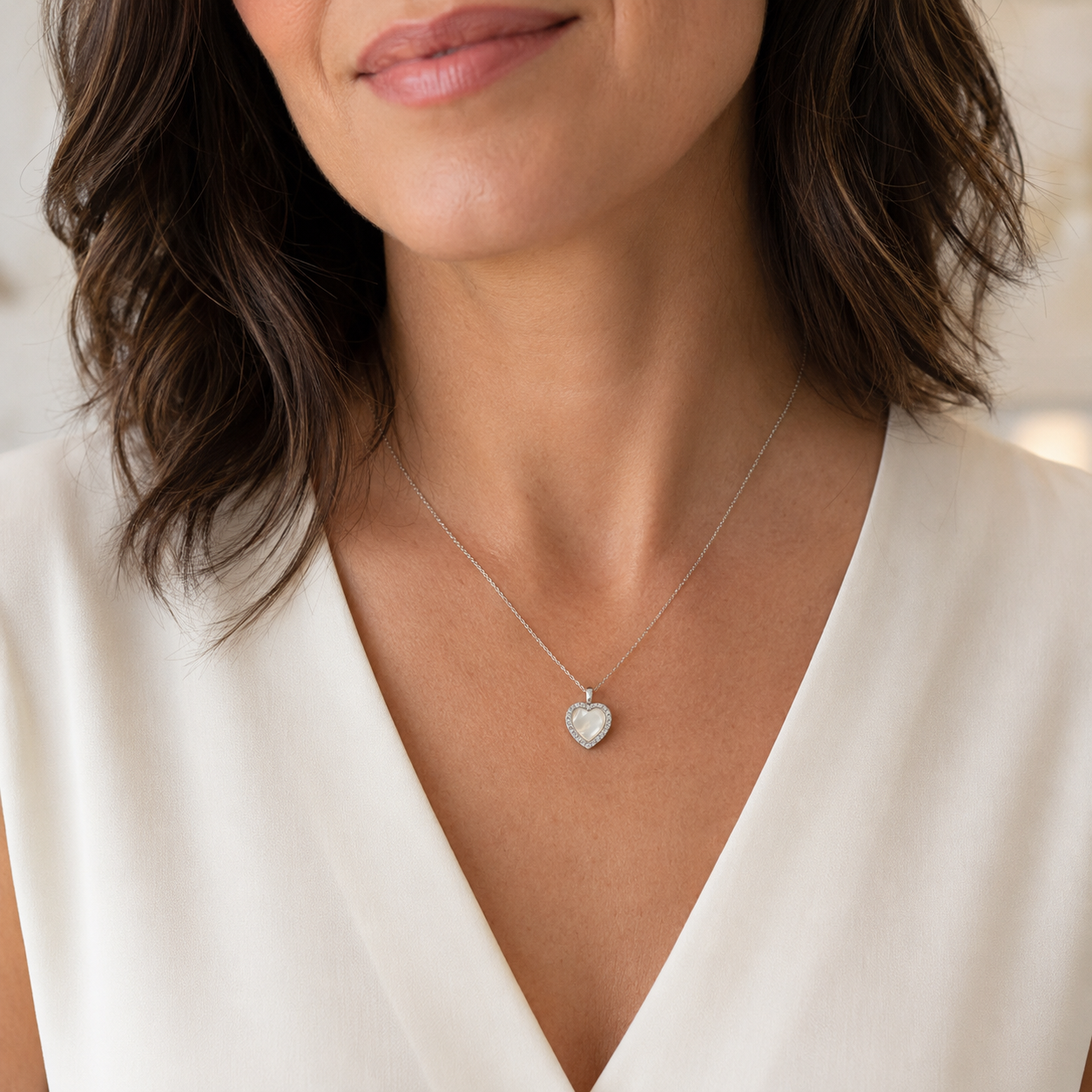Follow Your Heart Necklace — Silver