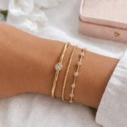 The Essential Stack Starter Bracelet Set — Gold