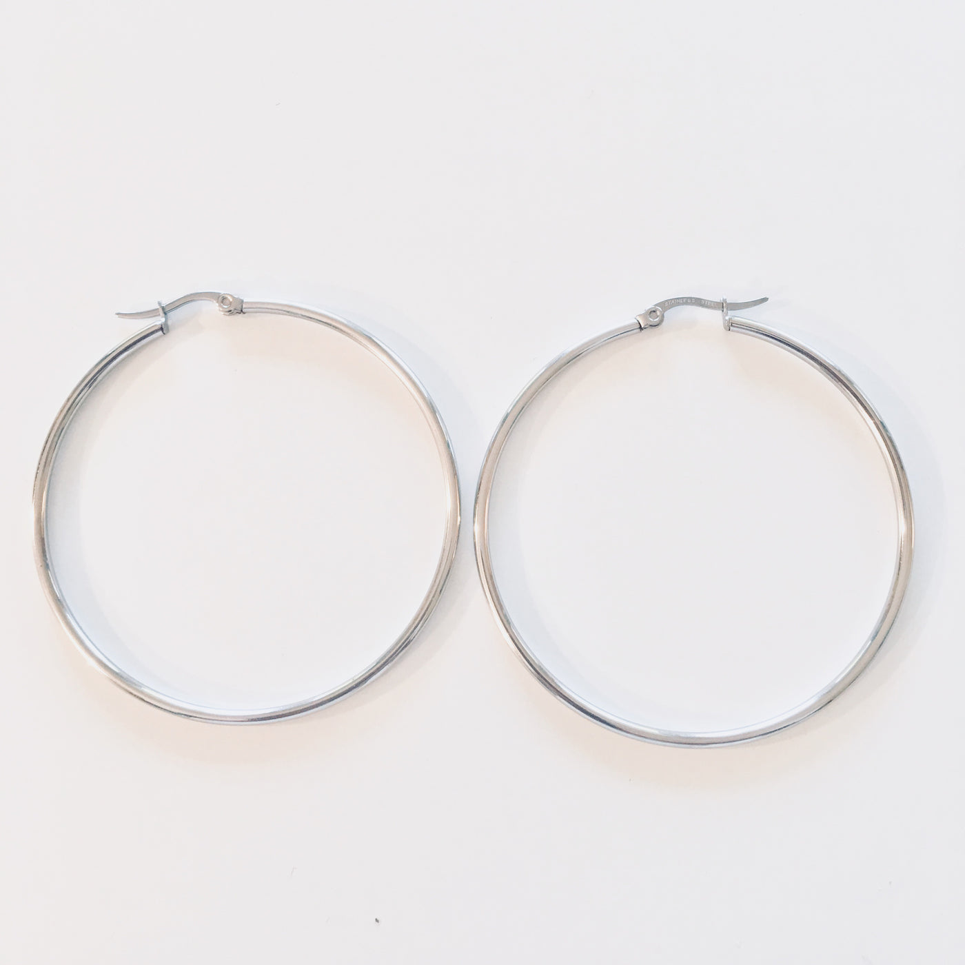 2" Stainless Steel Hoop Earrings