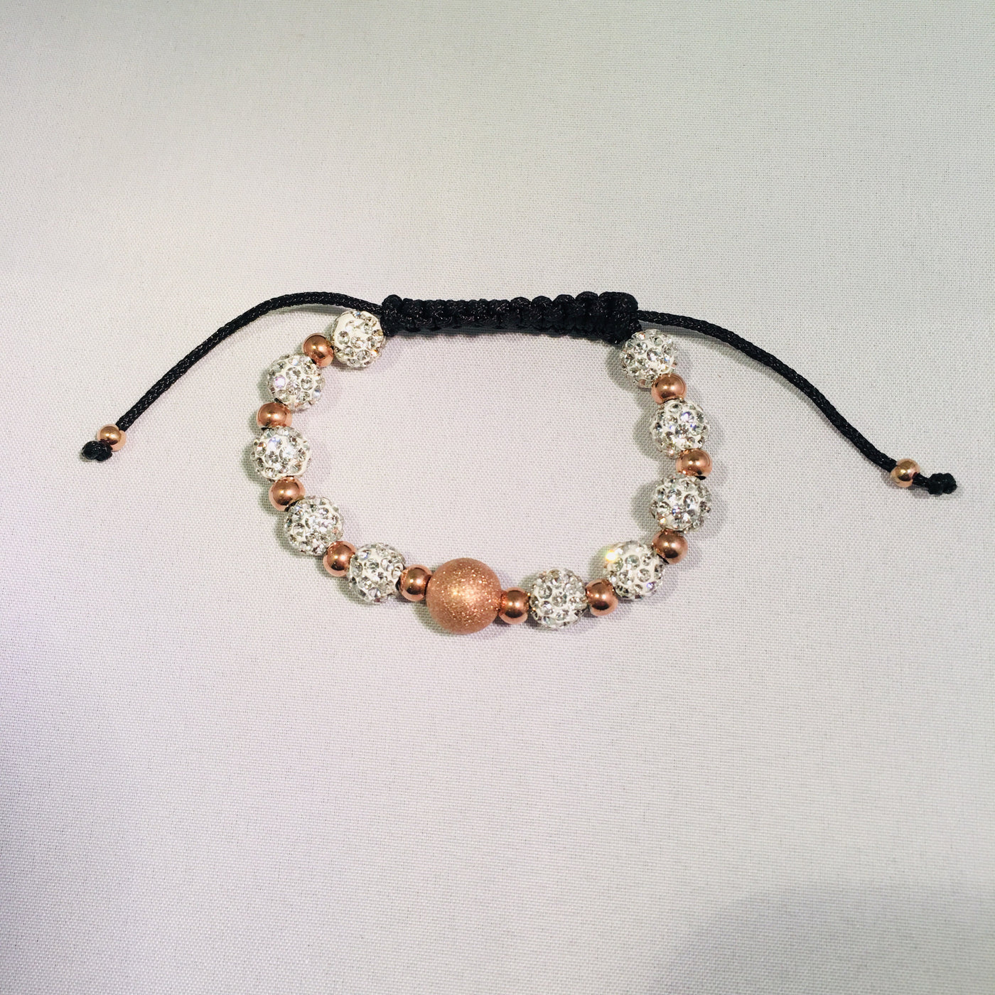Rose Gold Shamballa Bracelet