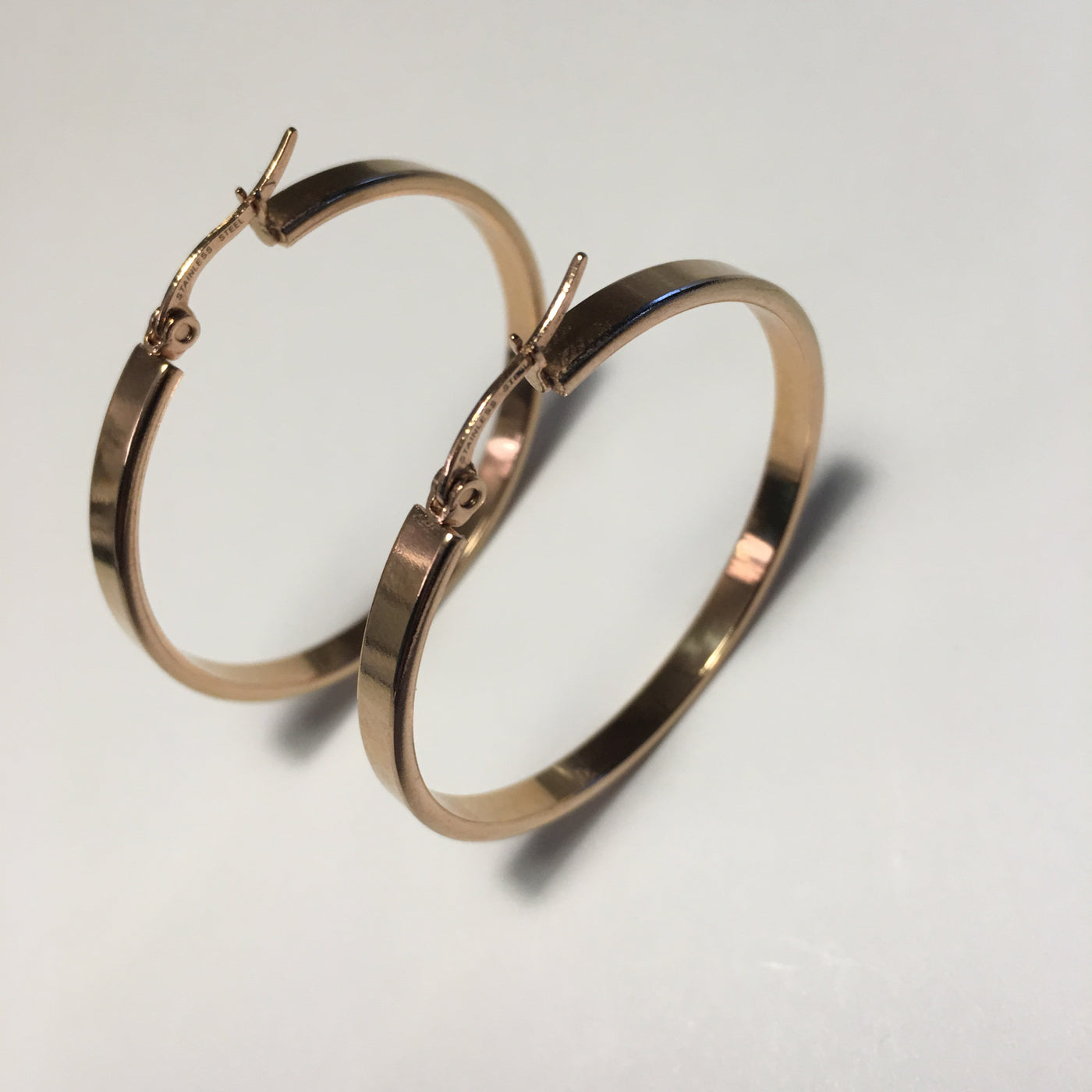 Rose Gold Hoop Earrings