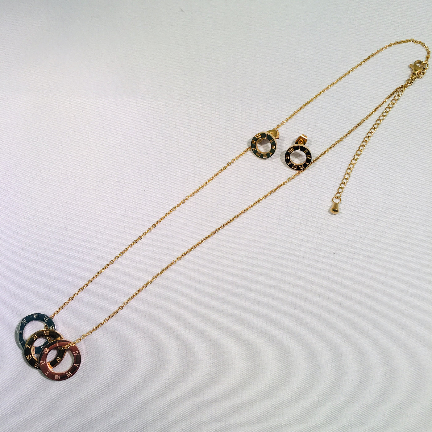 Tri-Tone Necklace Set