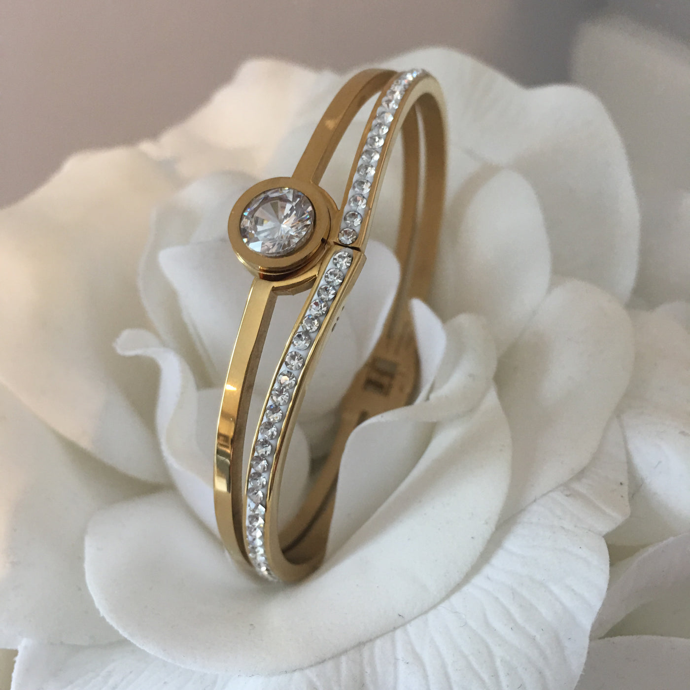 Yellow Gold Stainless Steel Bracelet