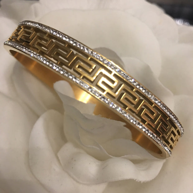 Gold Plated Greek Key Bracelet