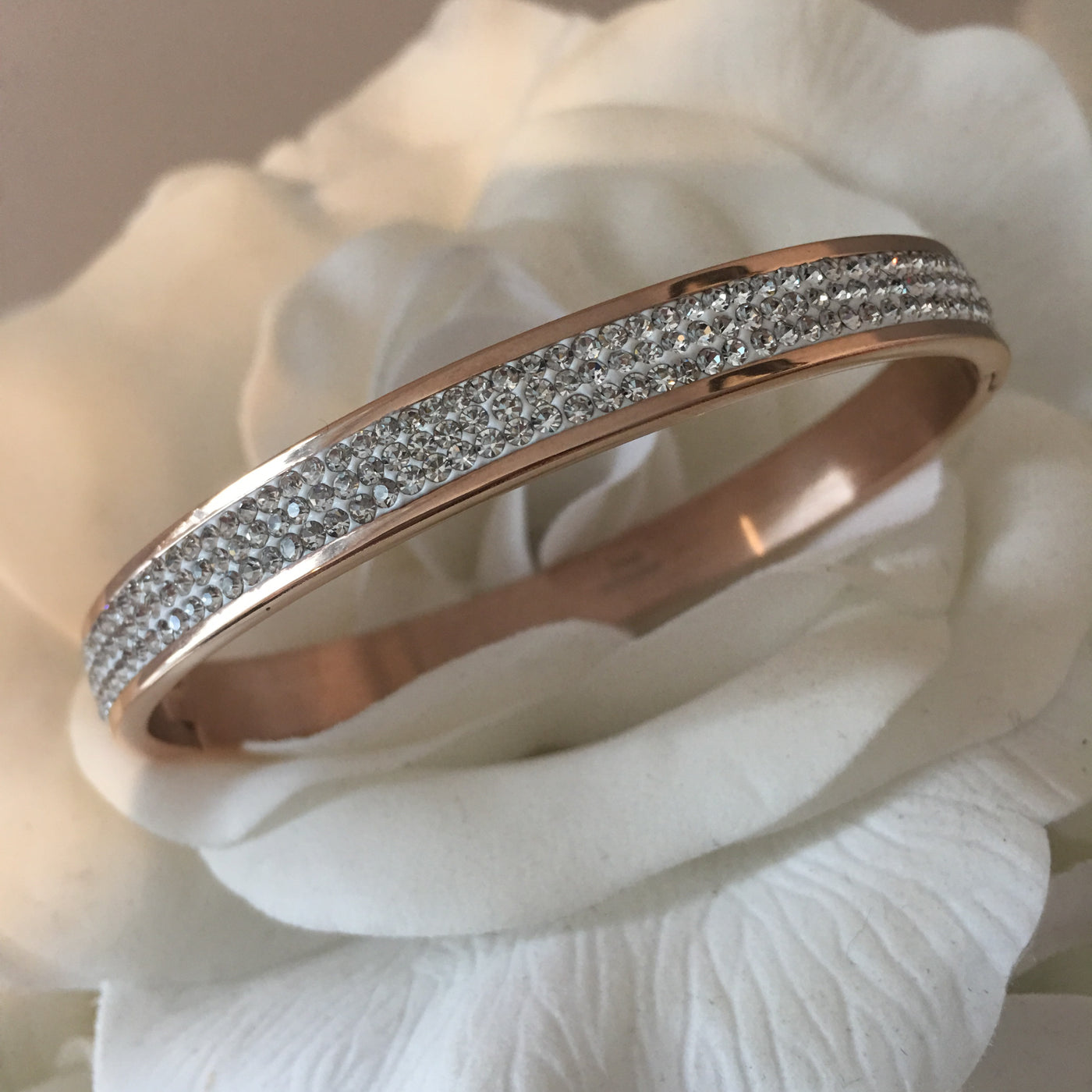 Rose Gold Double The Sparkle Bracelet