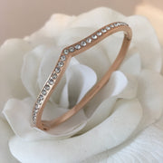 V Shape Rose Gold Bracelet